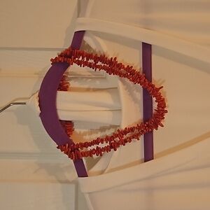 Imitation Red Coral Necklace